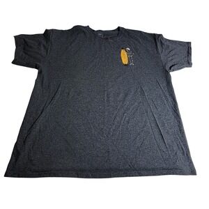 Call Your Mother Beach Vibes Skeleton Surfboard Graphic Tee Charcoal XL